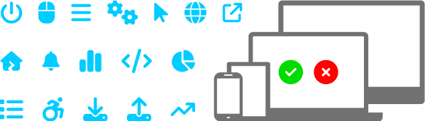 Grafické znázornění auditu webu